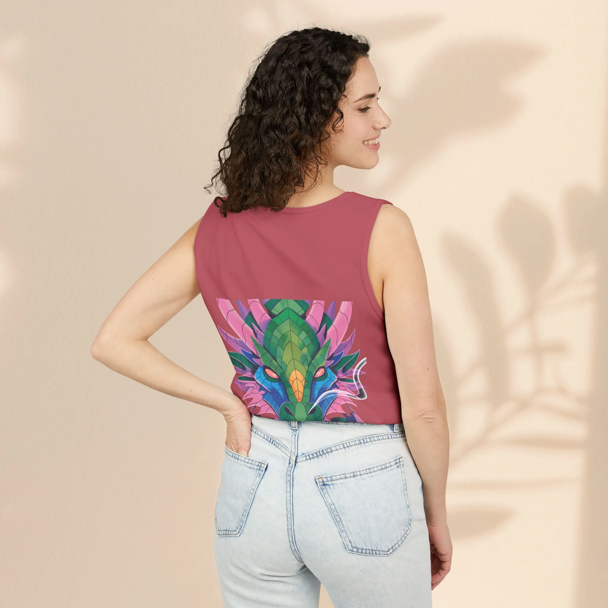 Serapha Dragon Graphic Unisex Tank Top - Perfect for Summer Festivities or Casual Wear