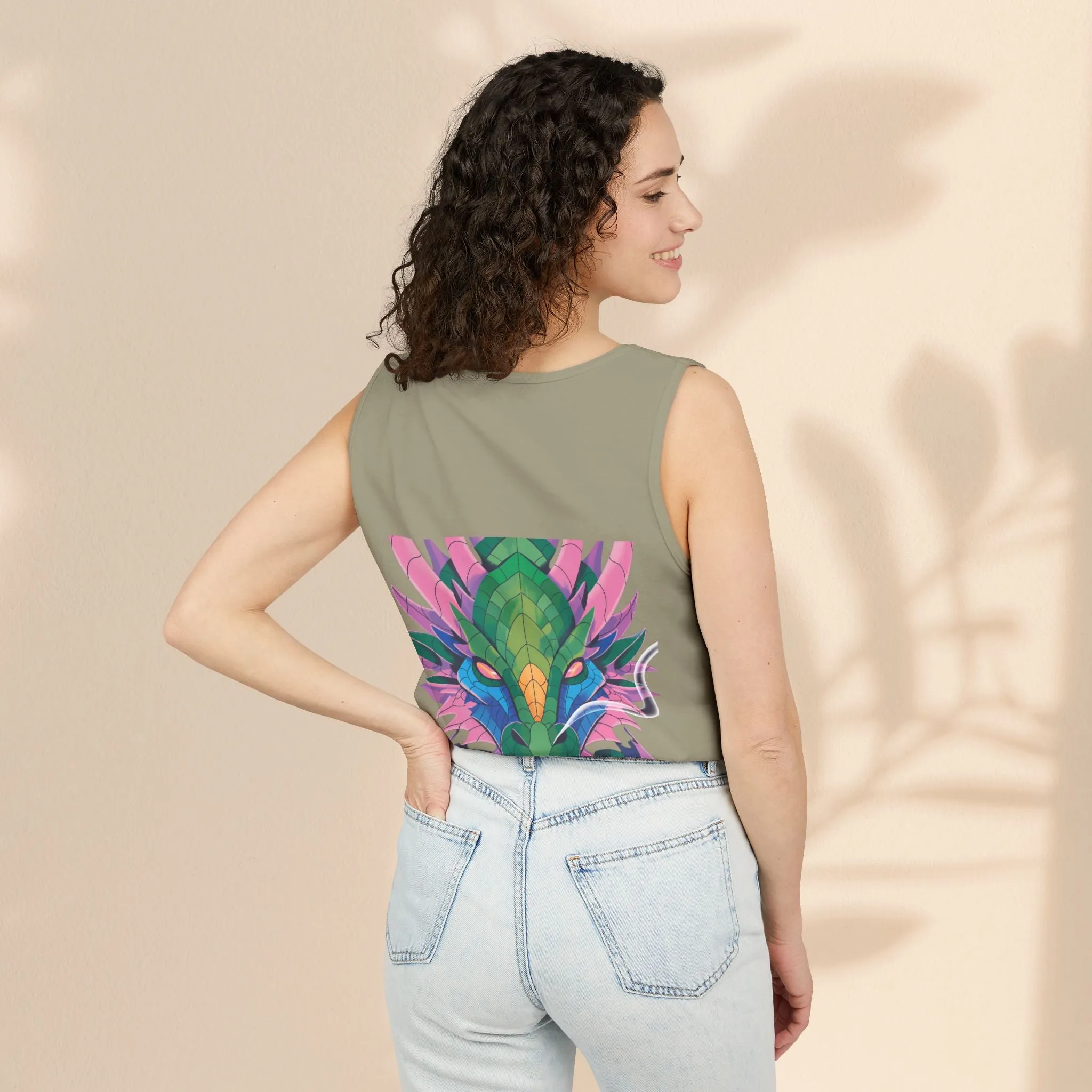 Serapha Dragon Graphic Unisex Tank Top - Perfect for Summer Festivities or Casual Wear