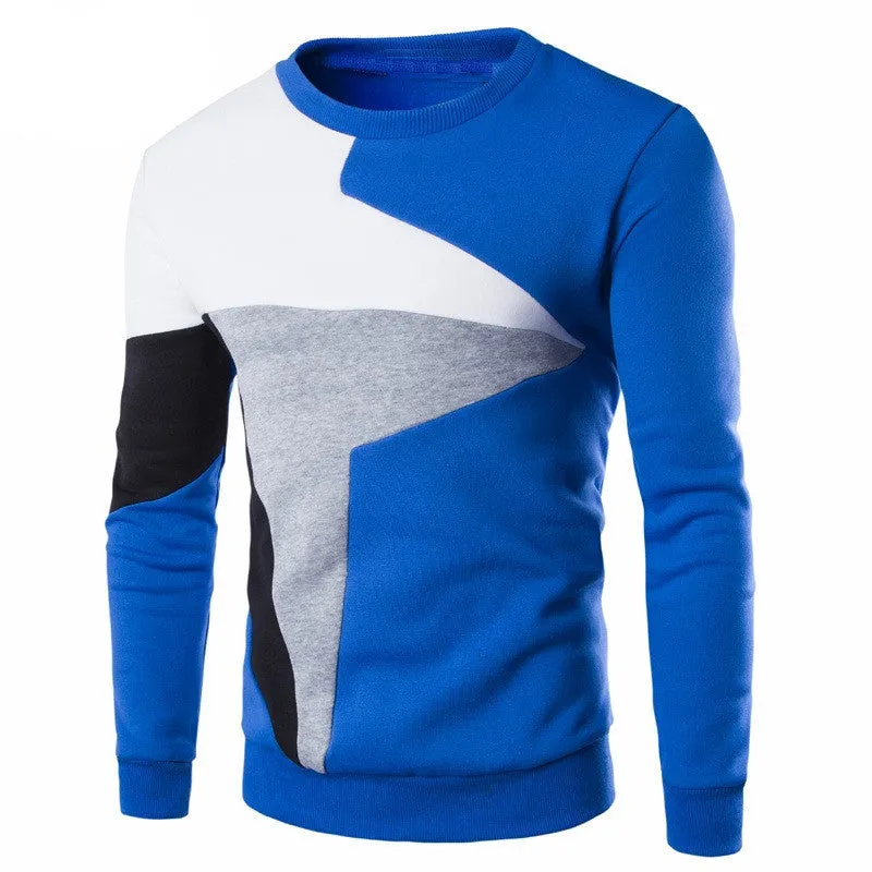 Seven Joe. fashion mens hoodies100%cotton fleece patchwork causal unique print men clothing sportswear