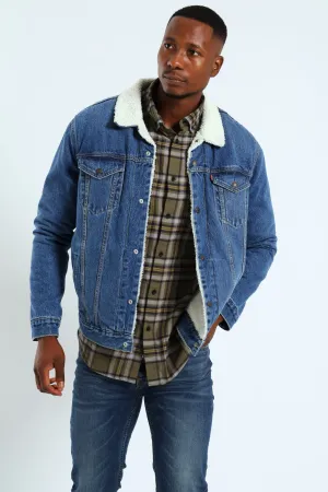 Sherpa Trucker Jacket - Stonewash