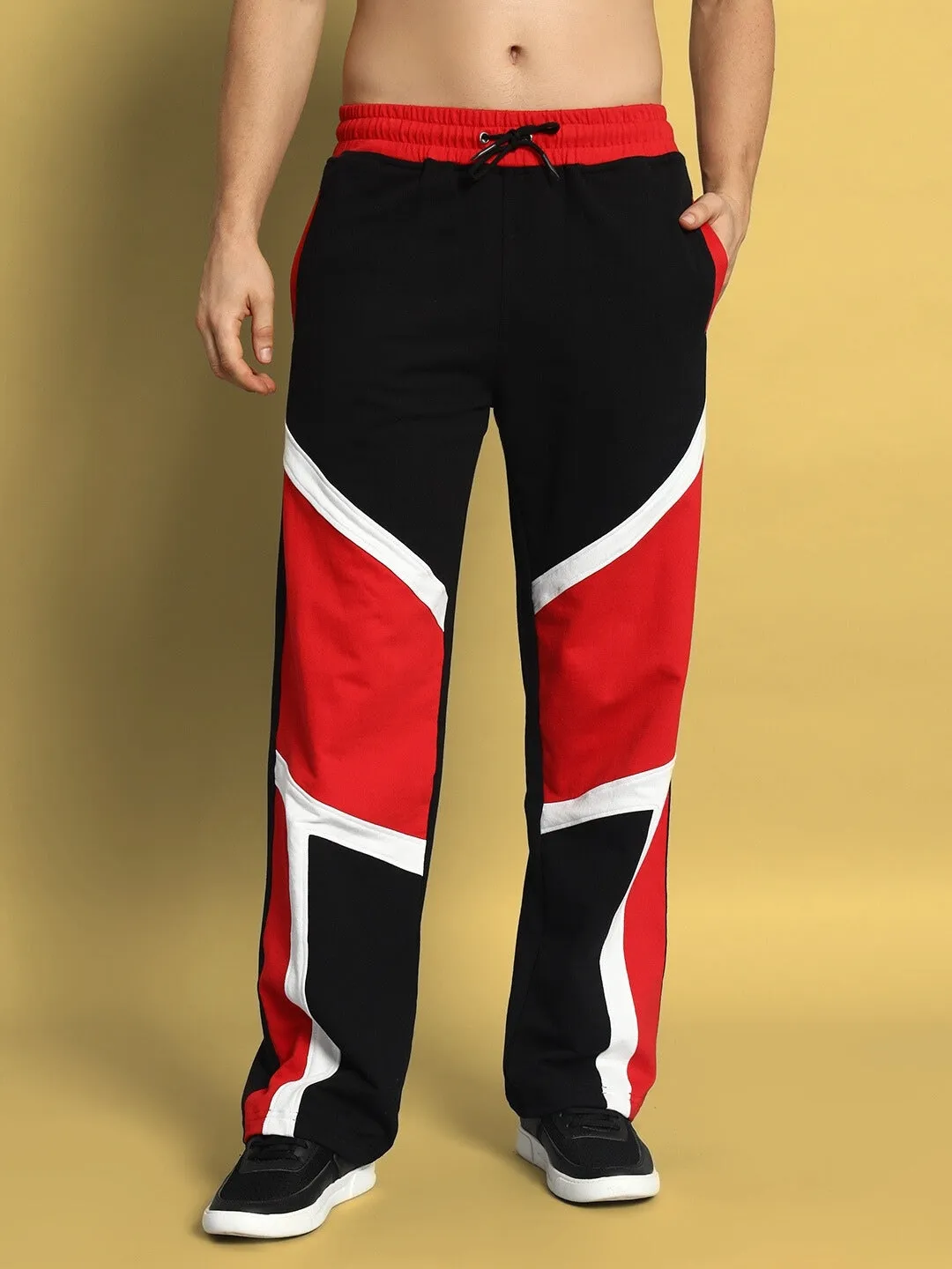 SHROUD RELAXED FIT JOGGERS (BLACK-RED)