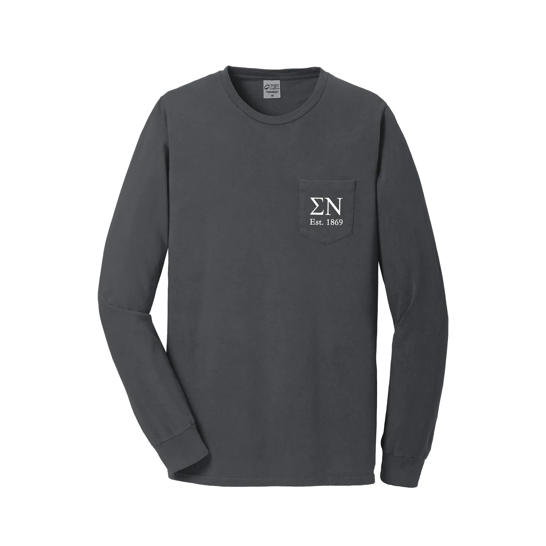 Sigma Nu Long Sleeve Pocket Tee