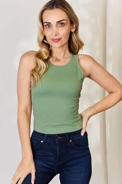 Slim & Sassy Tank- 5 Colors (Black, White, Beige, Blue, Sage)