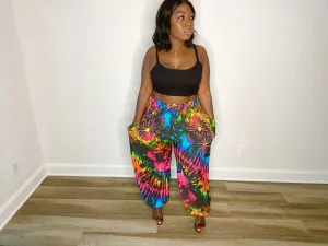 Snobby Pants -Black/Rainbow