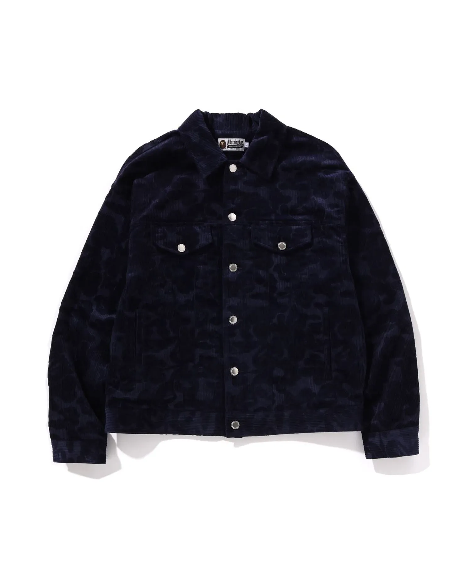 Solid Camo Corduroy Trucker Jacket