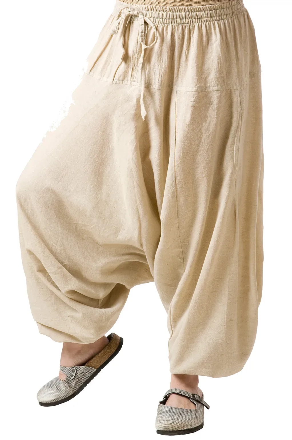 Solid Harem Pants