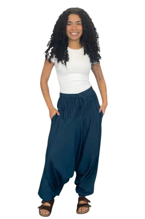 Solid Harem Pants