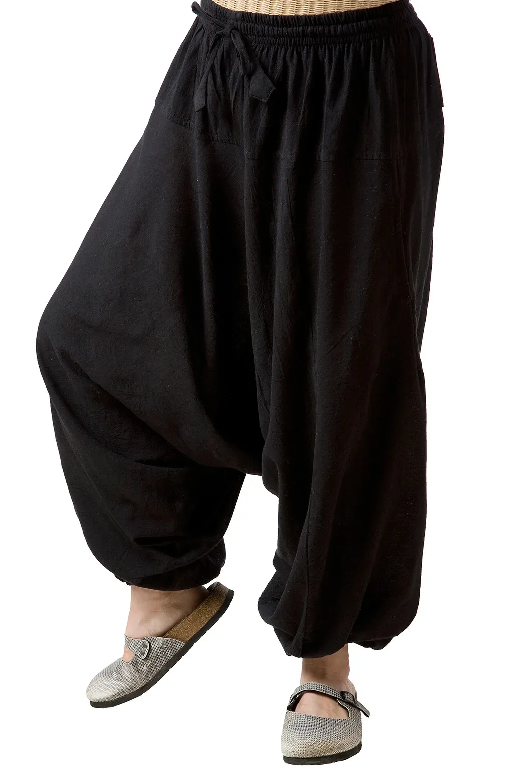 Solid Harem Pants