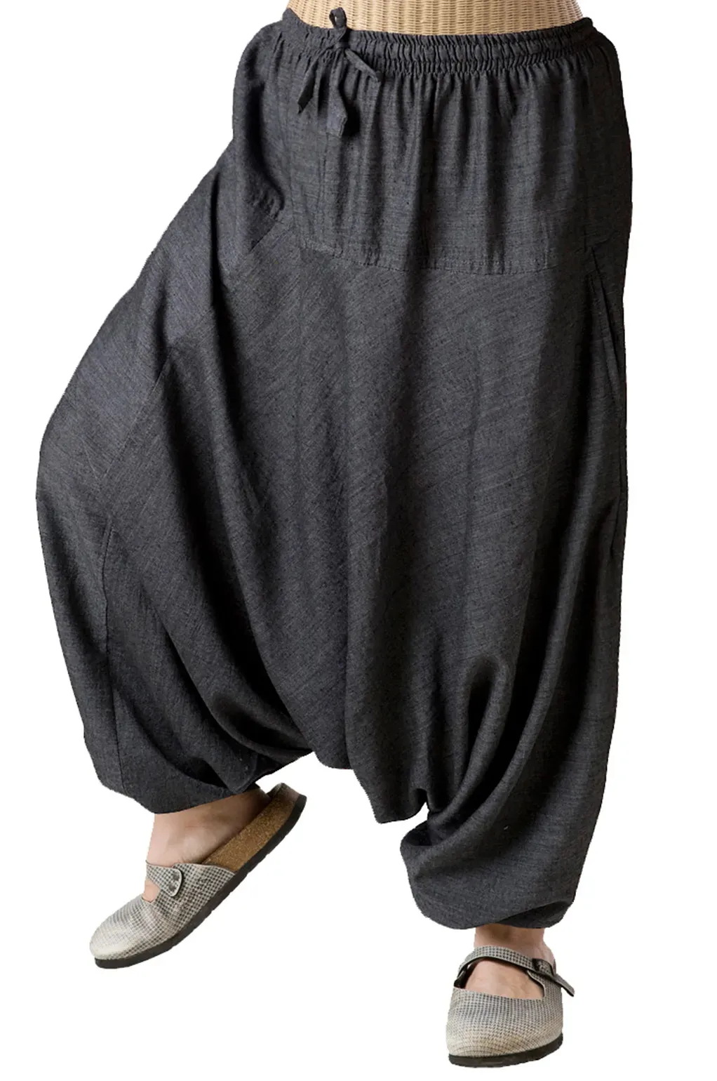 Solid Harem Pants