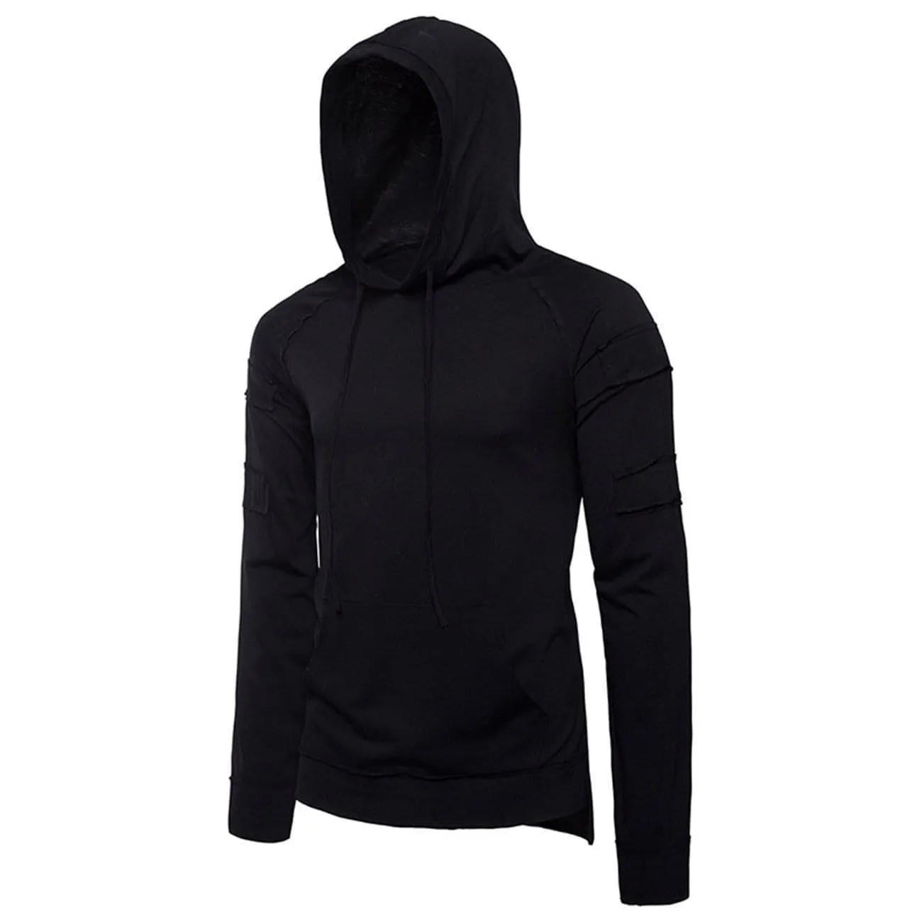 Solid Patchwork Hoodies