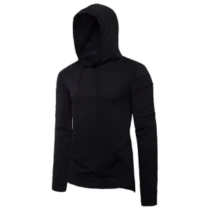 Solid Patchwork Hoodies