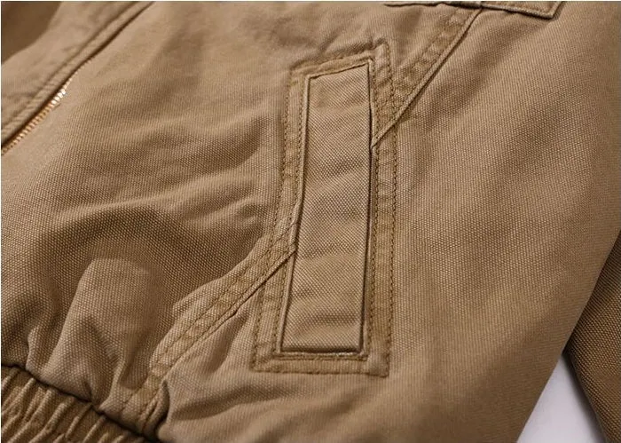 Solid Vintage Trucker Jacket with Warm Fleece-Lined Interior