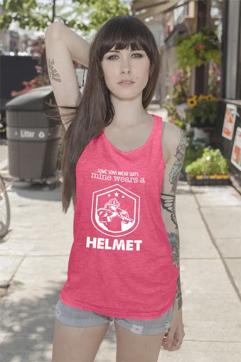 Some Sons Wear Suits Mine Wears a  Helmet (Women)