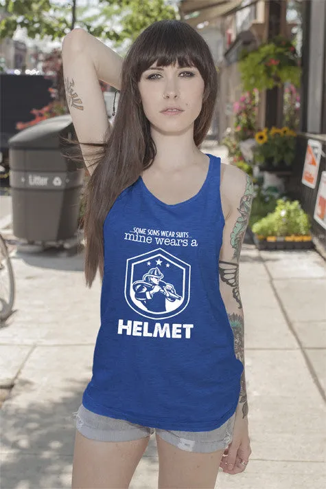 Some Sons Wear Suits Mine Wears a  Helmet (Women)