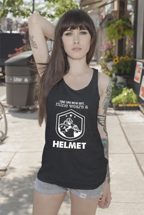 Some Sons Wear Suits Mine Wears a  Helmet (Women)