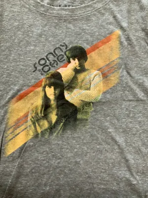 Sonny & Cher Crop Tee Shirt