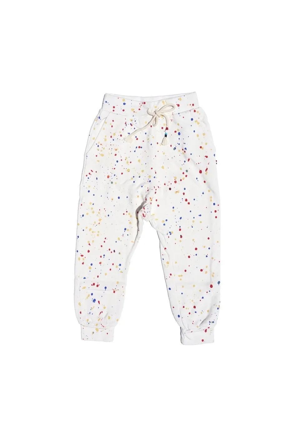 Splatter Harem Jogger (White)