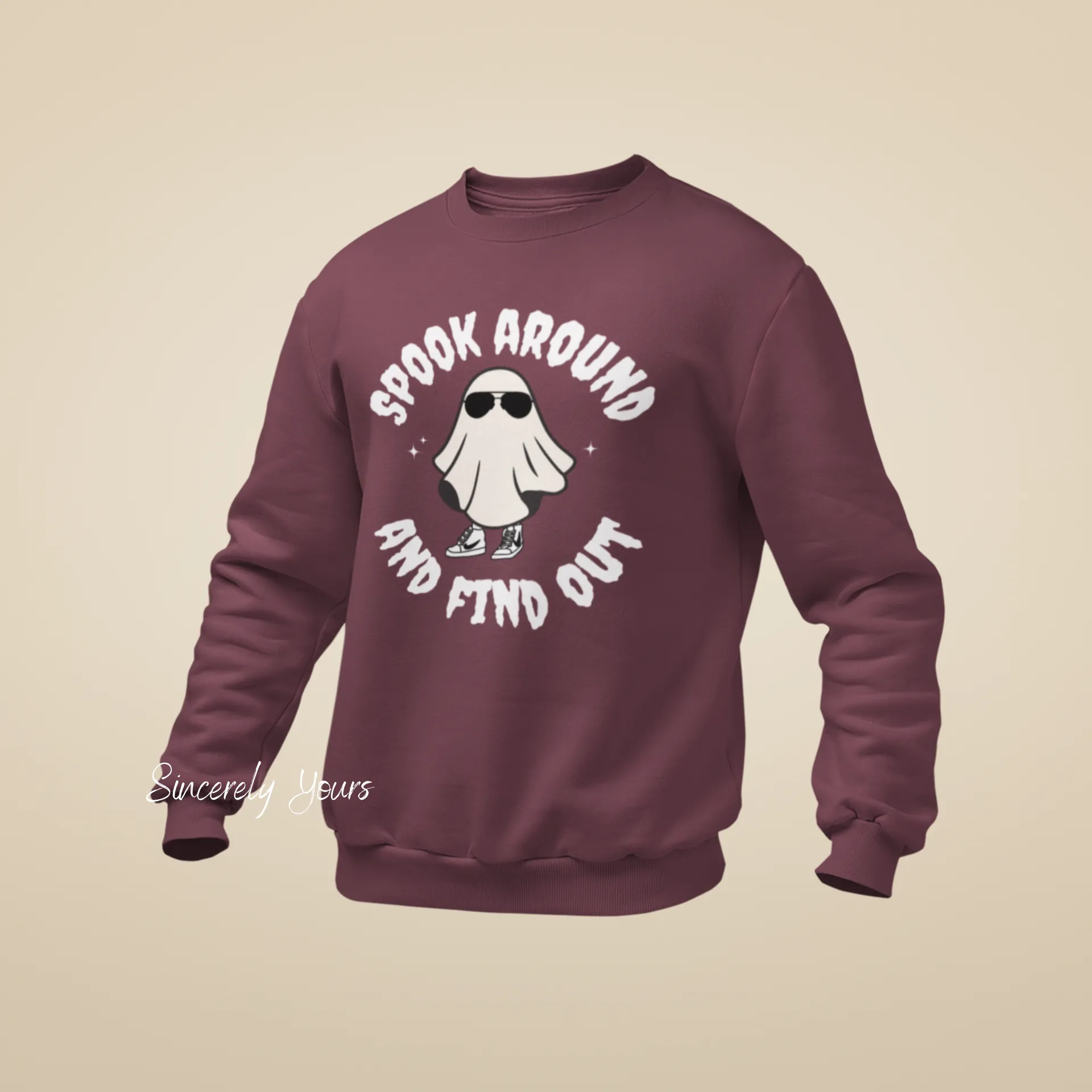 Spook Around and Find Out (Mens) Halloween Sweatshirt