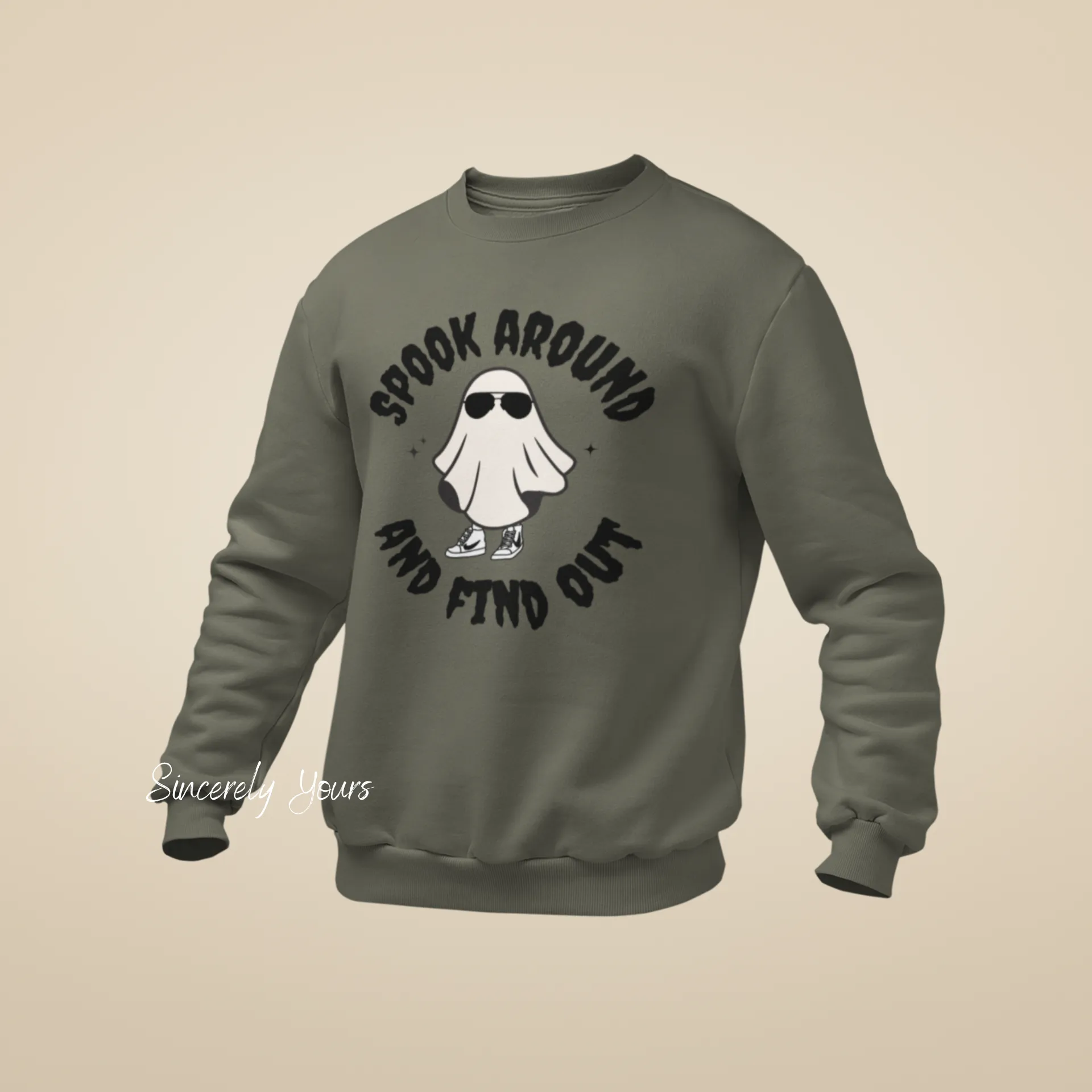 Spook Around and Find Out (Mens) Halloween Sweatshirt