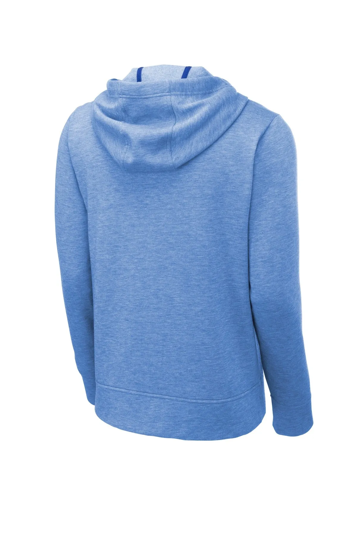 Sport-Tek  PosiCharge  Tri-Blend Wicking Fleece Full-Zip Hooded Jacket ST293 True Royal Heather