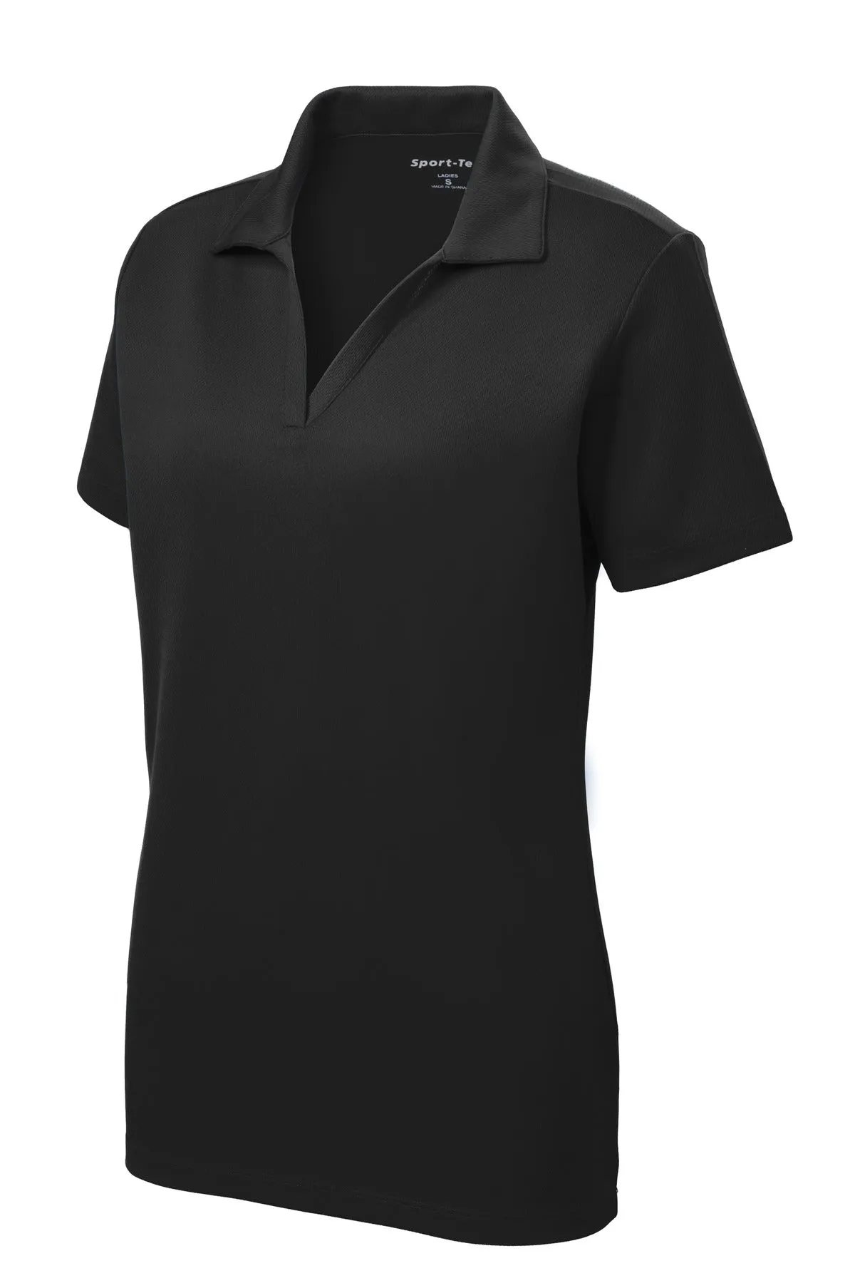 Sport-Tek Women's PosiCharge RacerMesh Polo. LST640 Black