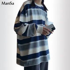 Striped Long Sleeve Hoodie
