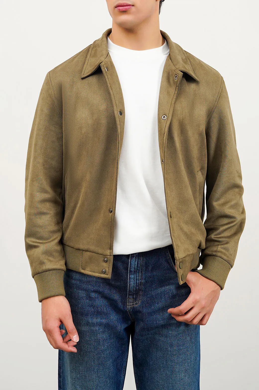 SUEDE TRUCKER JACKET