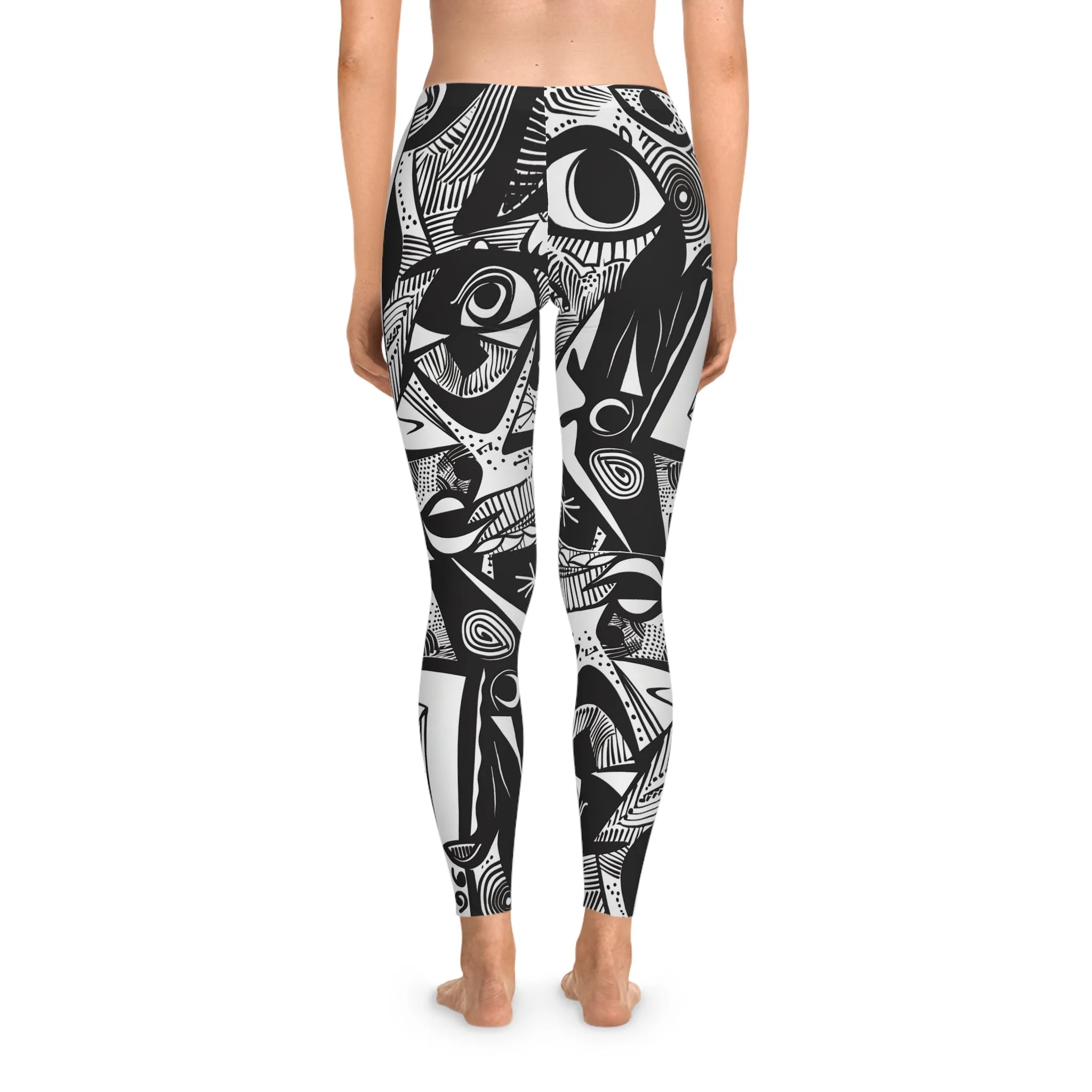 Surreal Stride Stretchy Leggings for Active Wear & Relaxation
