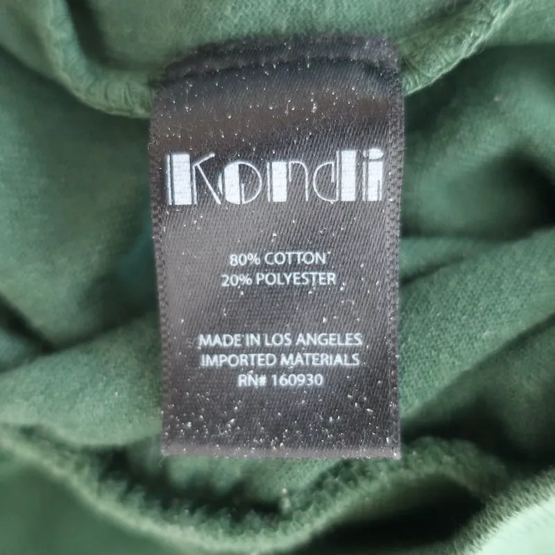 Suzie Kondi Tosk Harem Pants Green Velour Size Medium
