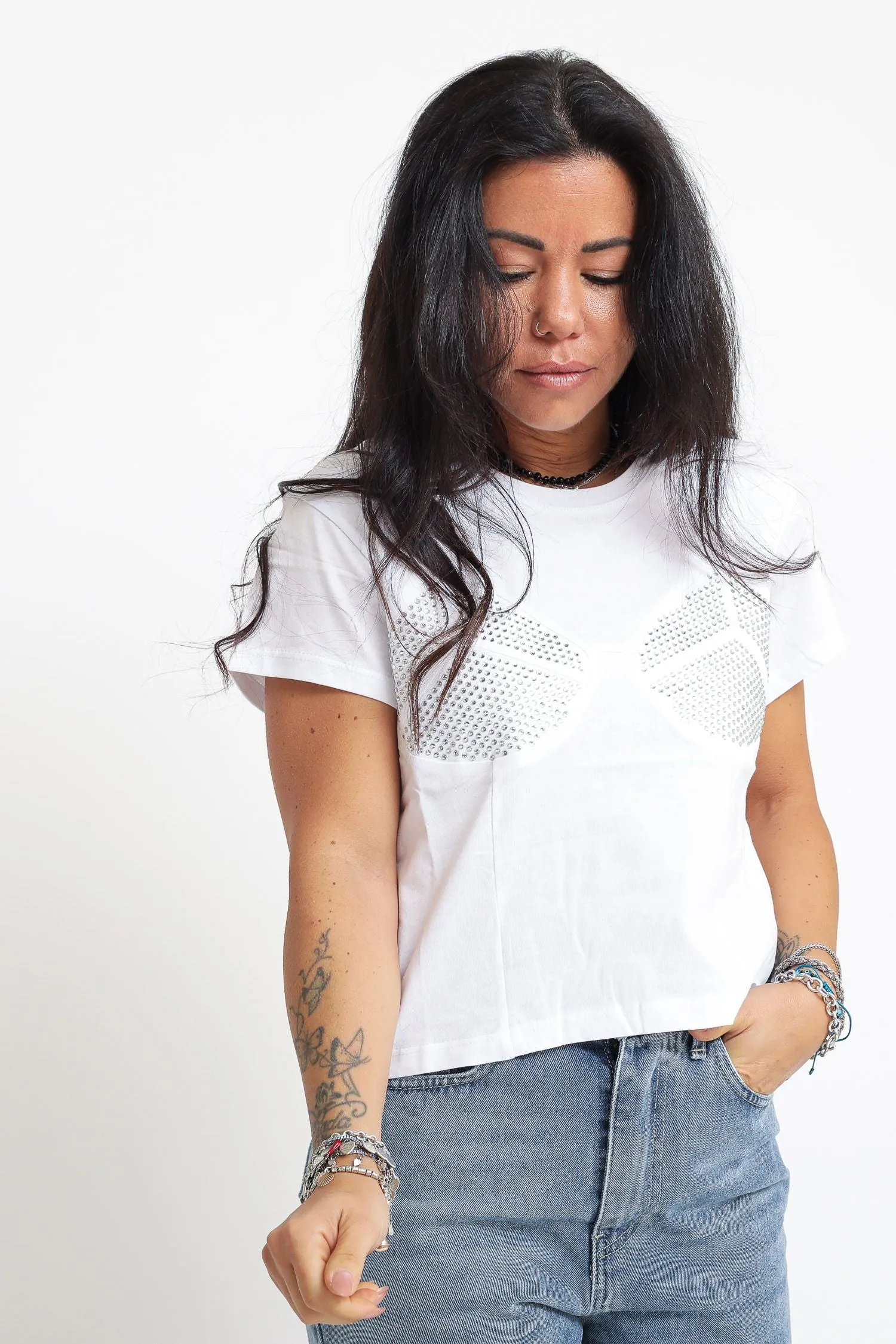 T-shirt Cropped - Bianco