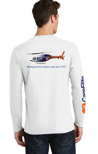 T-Shirt - Long Sleeve Ring Spun Cotton Bell 429 Helicopter