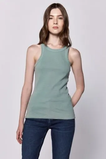 Tamia Racerback Tank Iceberg Green