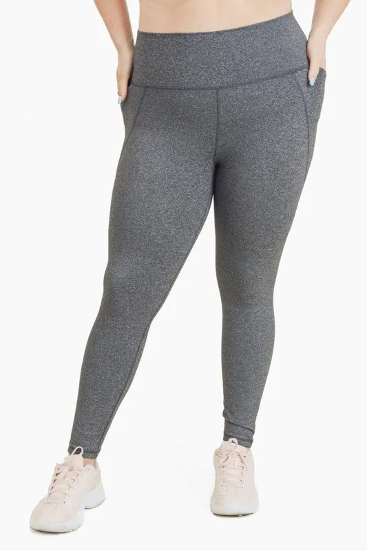 Tapered Band Solid Highwaist Leggings