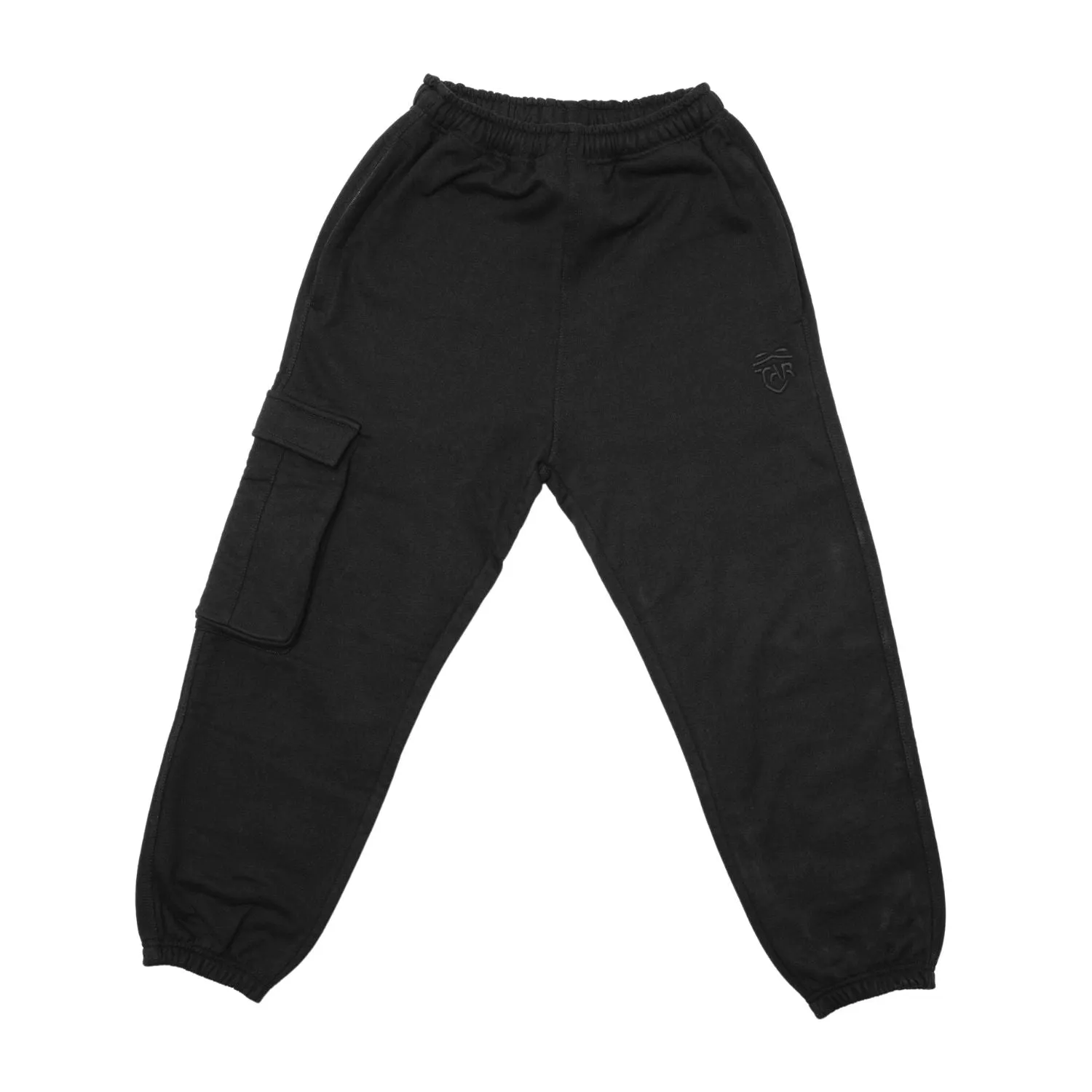 TAR Premium Black Mens Cargo Joggers