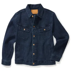TAYLOR STITCH THE LONG HAUL JACKET IN INDIGO WAFFLE