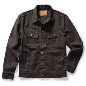TAYLOR STITCH THE LONG HAUL JACKET IN PEAT NEP HERRINGBONE
