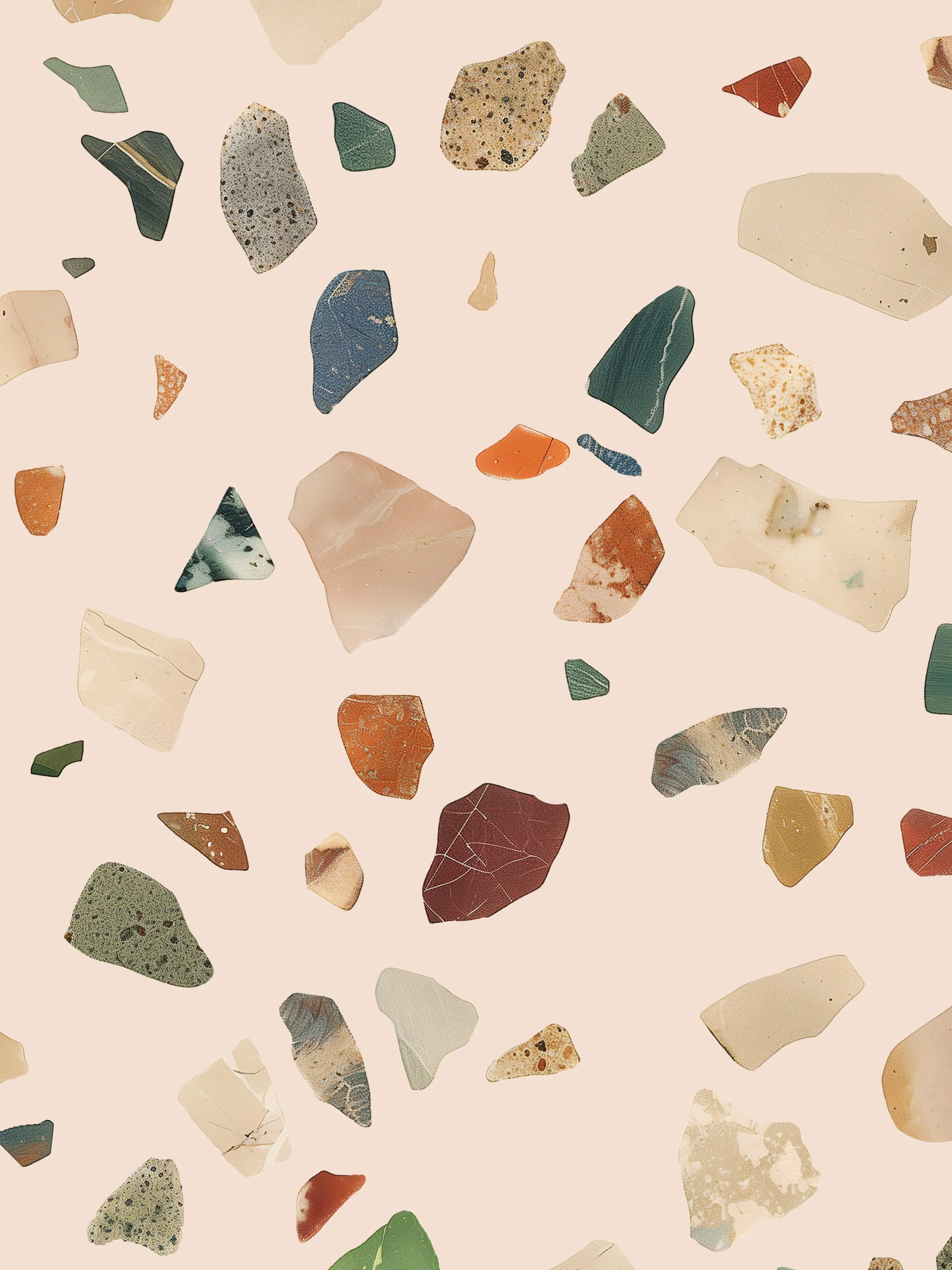 Terrazzo Cropped T-shirt Dames