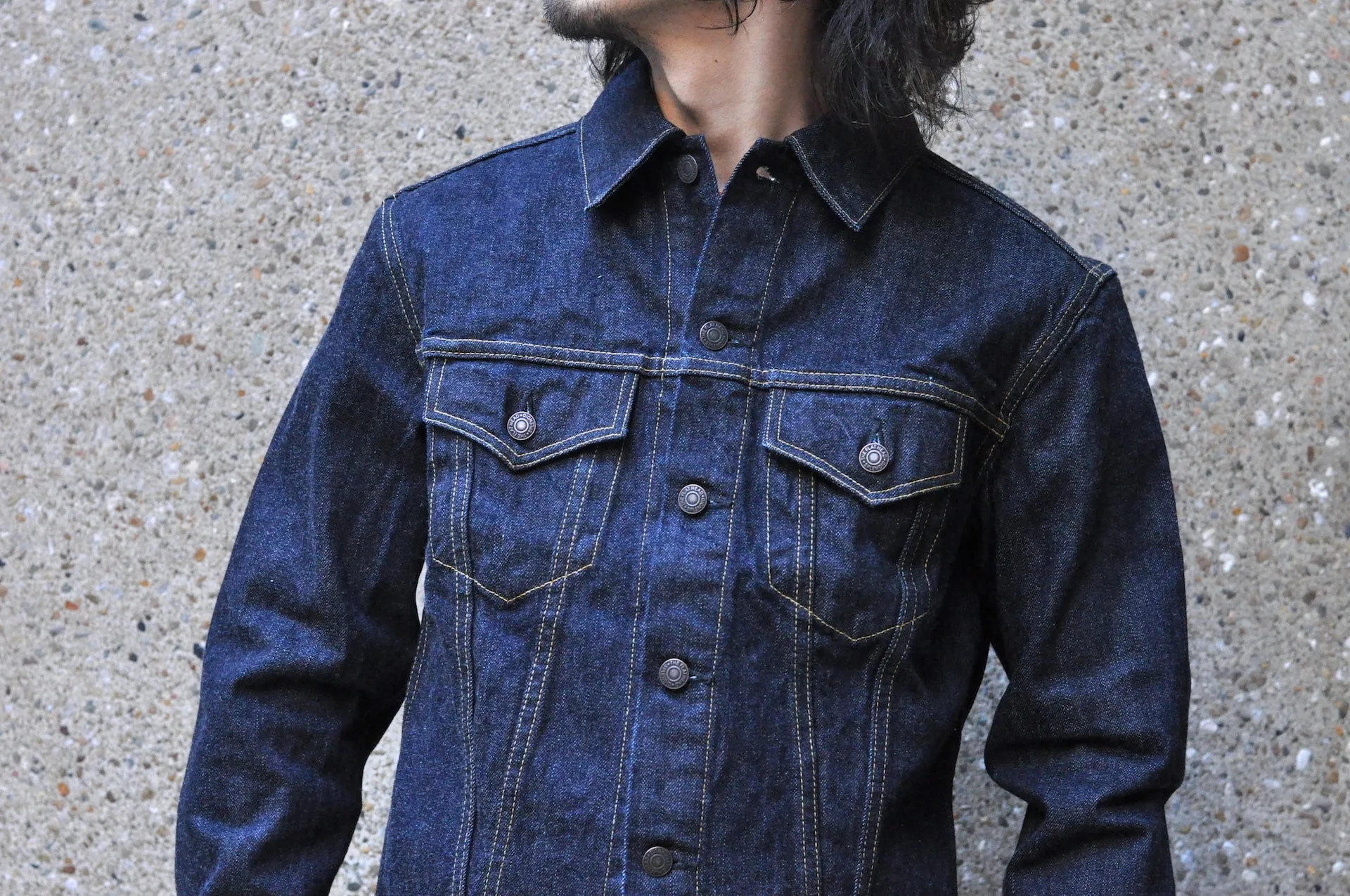 The Flat Head 14.5oz 60's Type 3 Denim Jacket (Indigo)