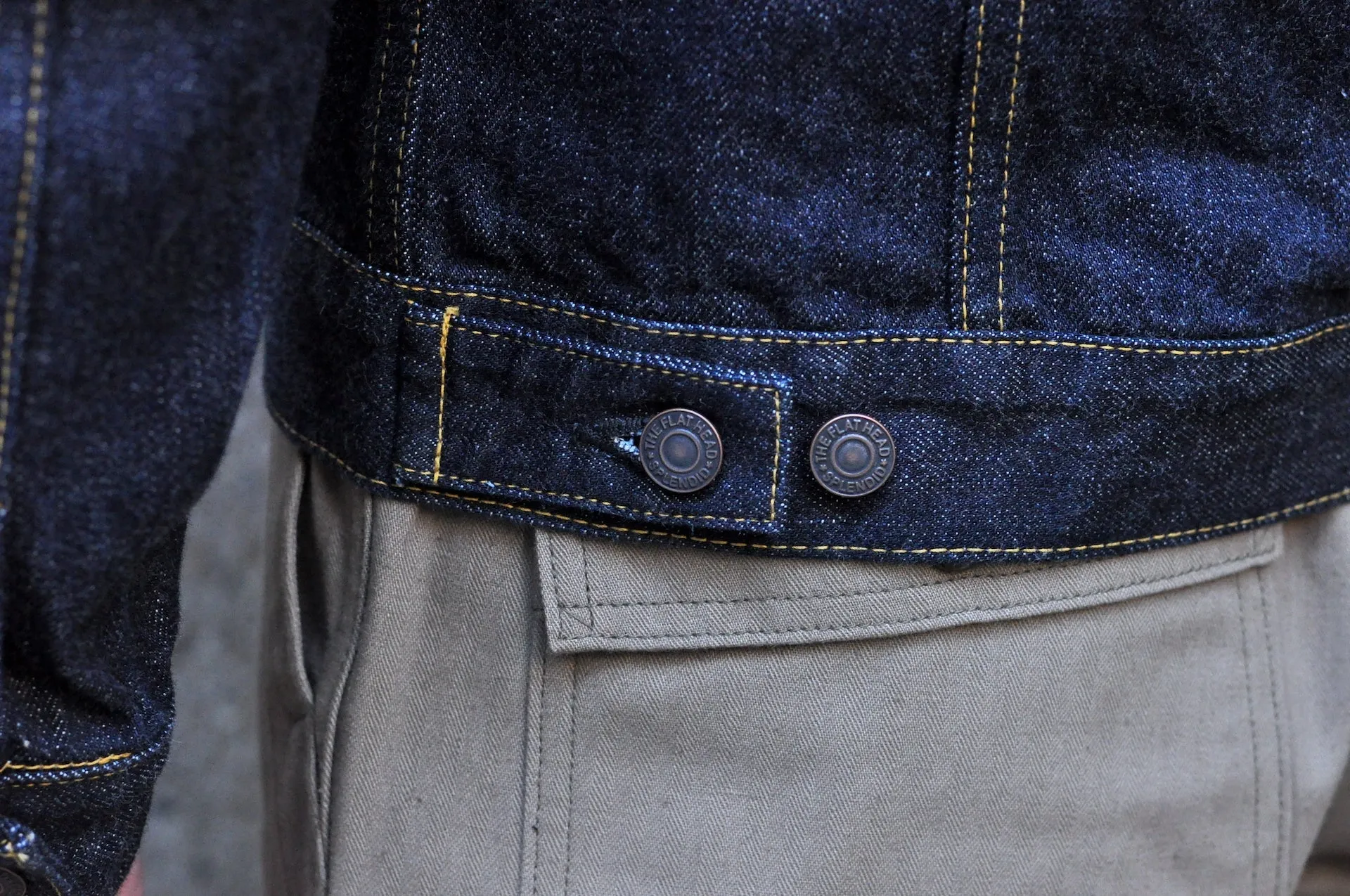 The Flat Head 14.5oz 60's Type 3 Denim Jacket (Indigo)