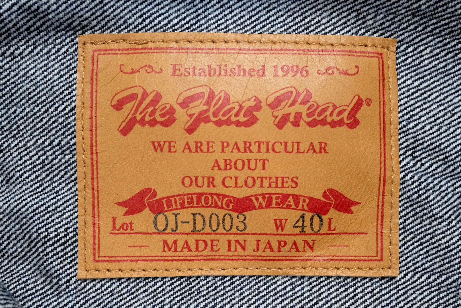 The Flat Head 14.5oz 60's Type 3 Denim Jacket (Indigo)