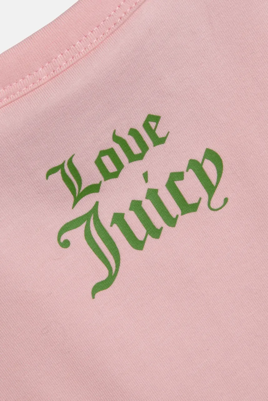 THE ICONS | ALMOND BLOSSOM 'JUICY GIRL FOREVER' BABY TEE
