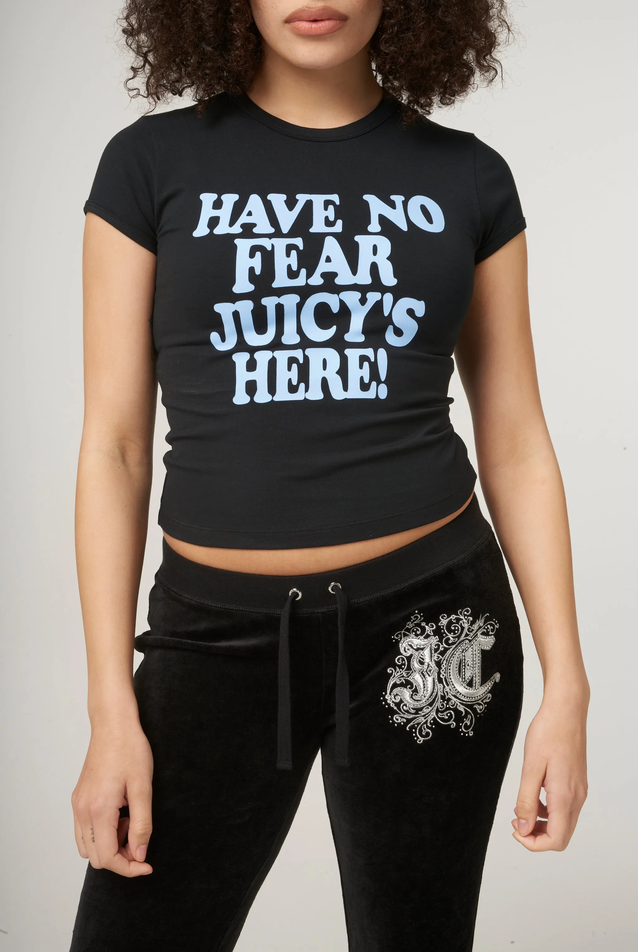 THE ICONS | BLACK 'HAVE NO FEAR' BABY TEE