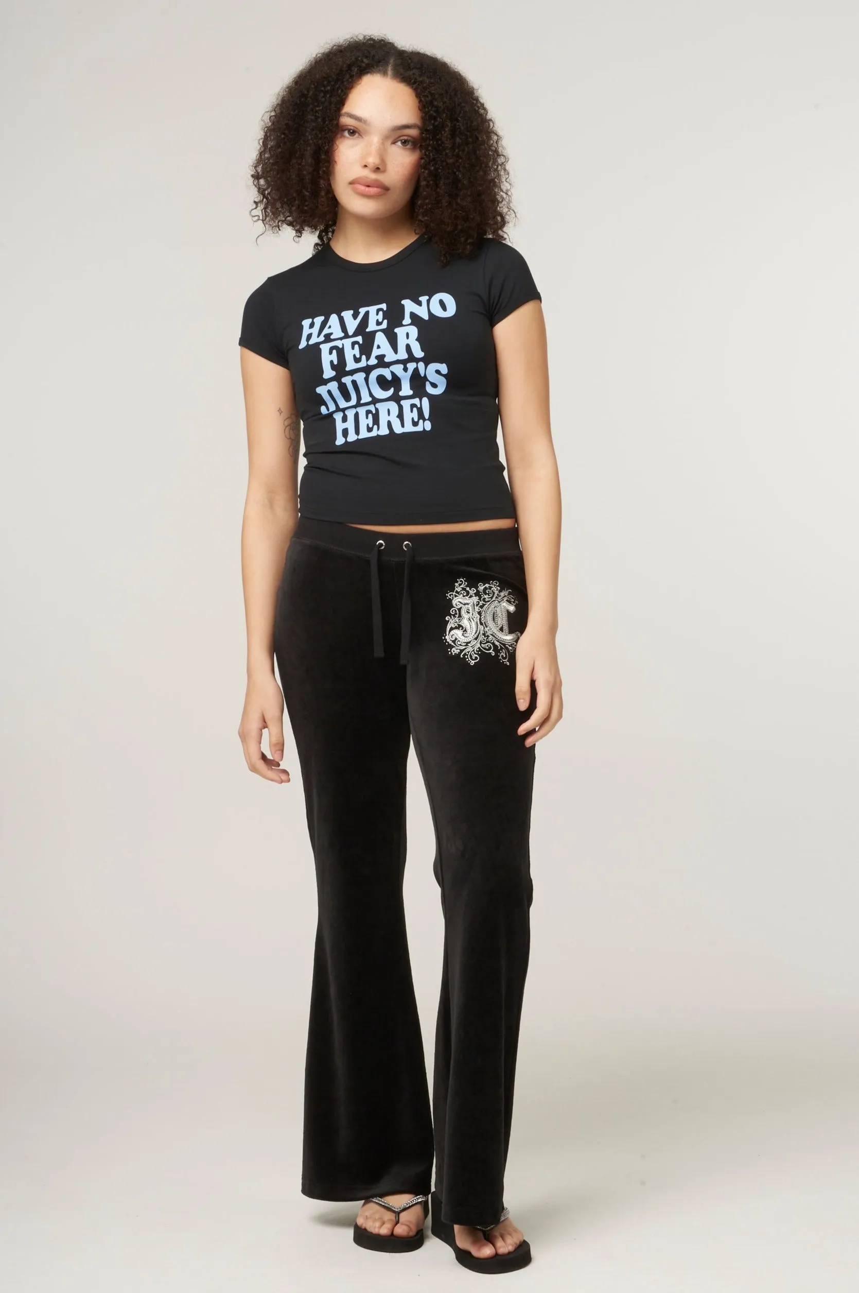 THE ICONS | BLACK 'HAVE NO FEAR' BABY TEE