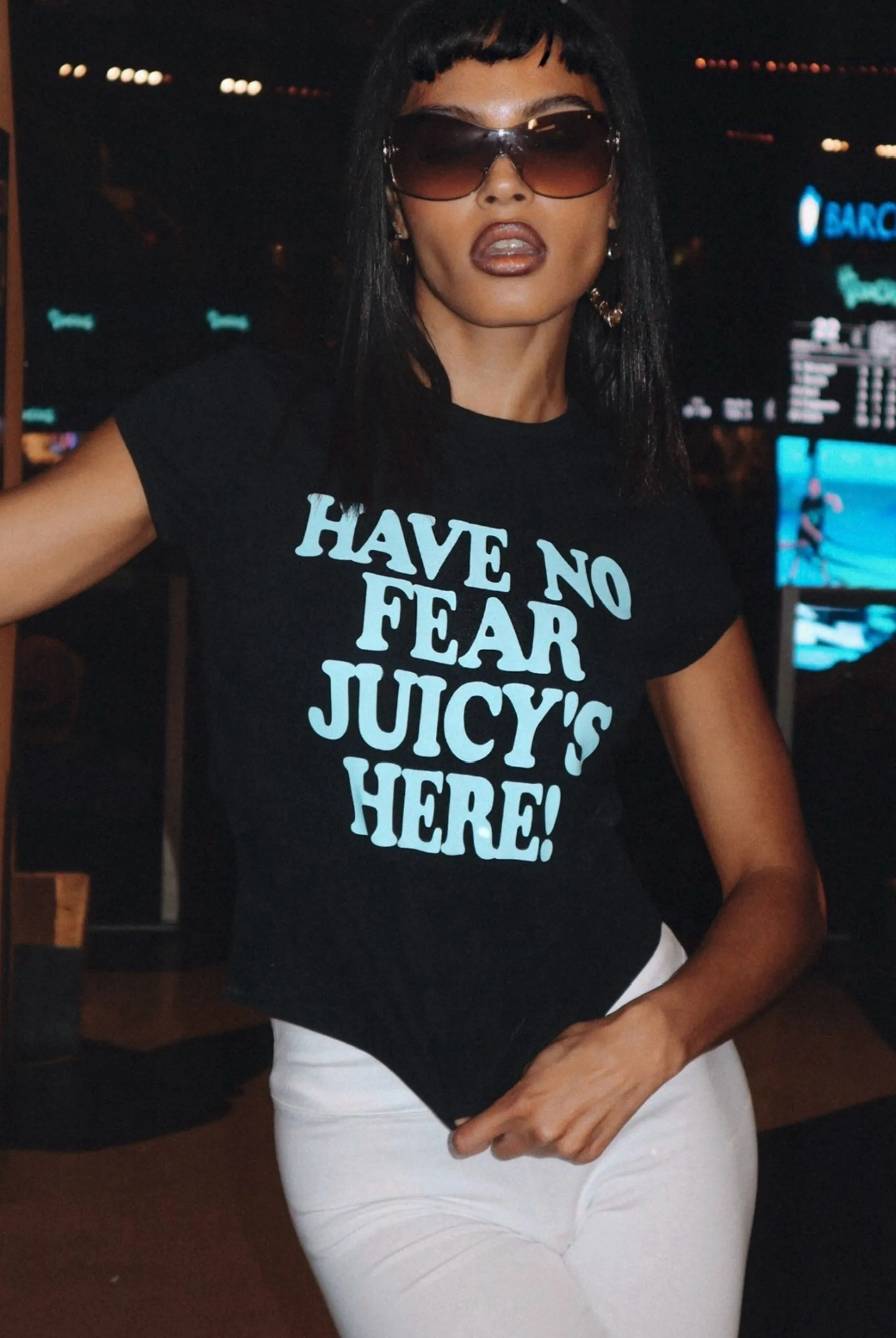 THE ICONS | BLACK 'HAVE NO FEAR' BABY TEE
