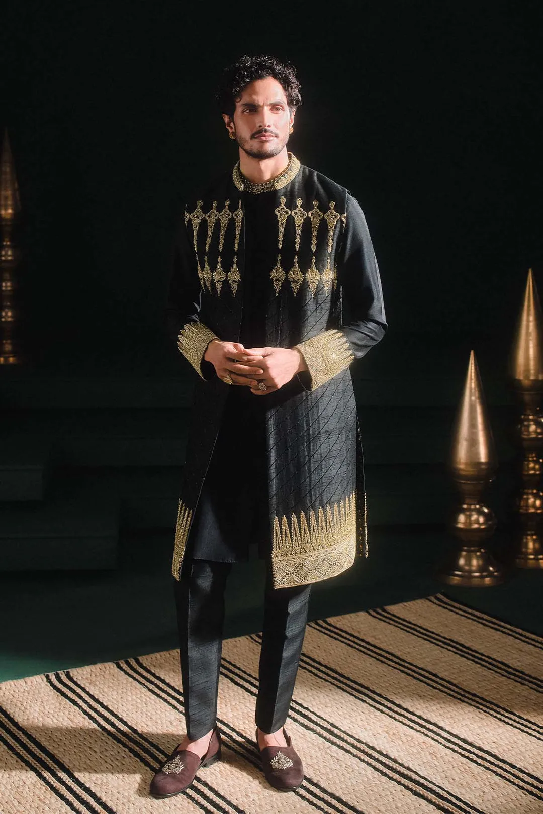 The Kala Khatta Sherwani Set