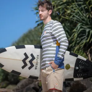 THE SUN SEEKER RASHIE | LONG SLEEVE |  STRIPE GREEN
