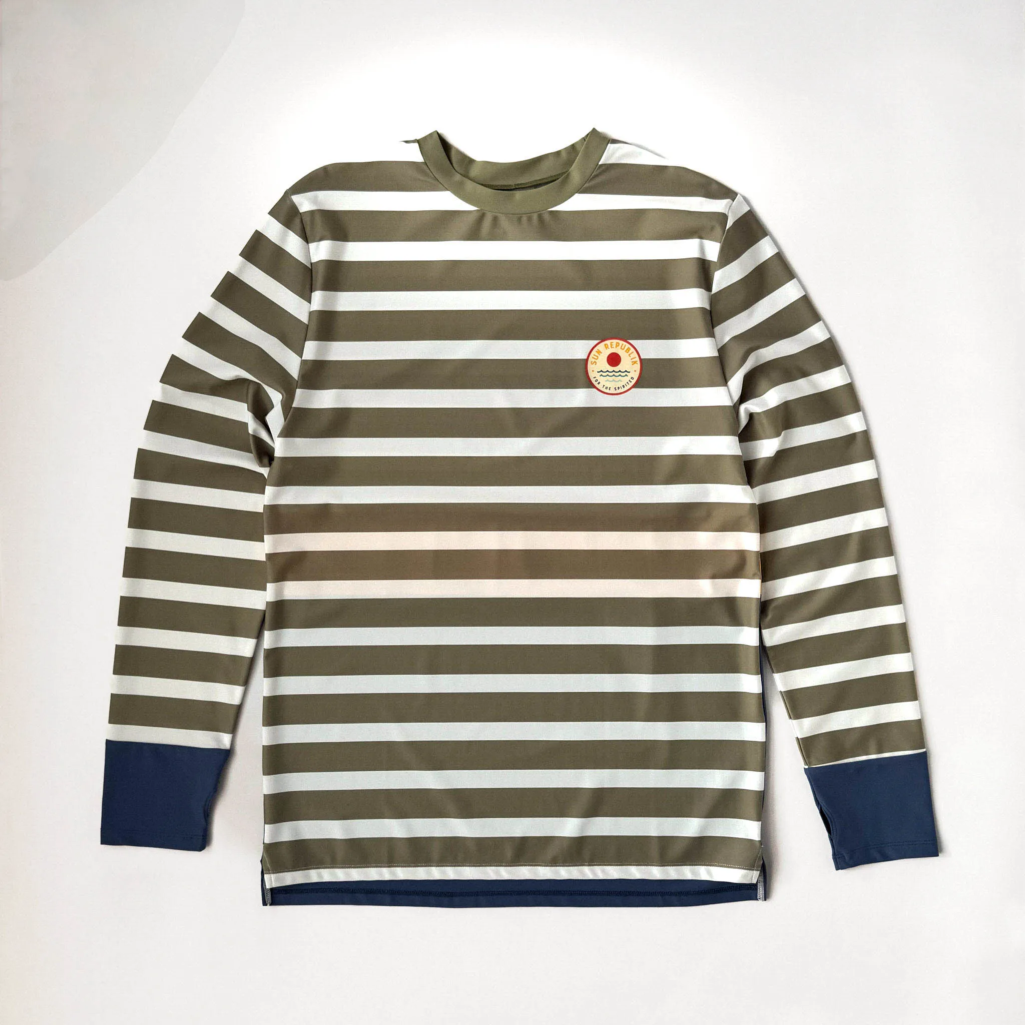 THE SUN SEEKER RASHIE | LONG SLEEVE |  STRIPE GREEN