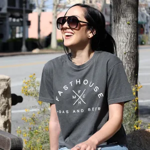 Theory Women's Crop Tee - Washed Black