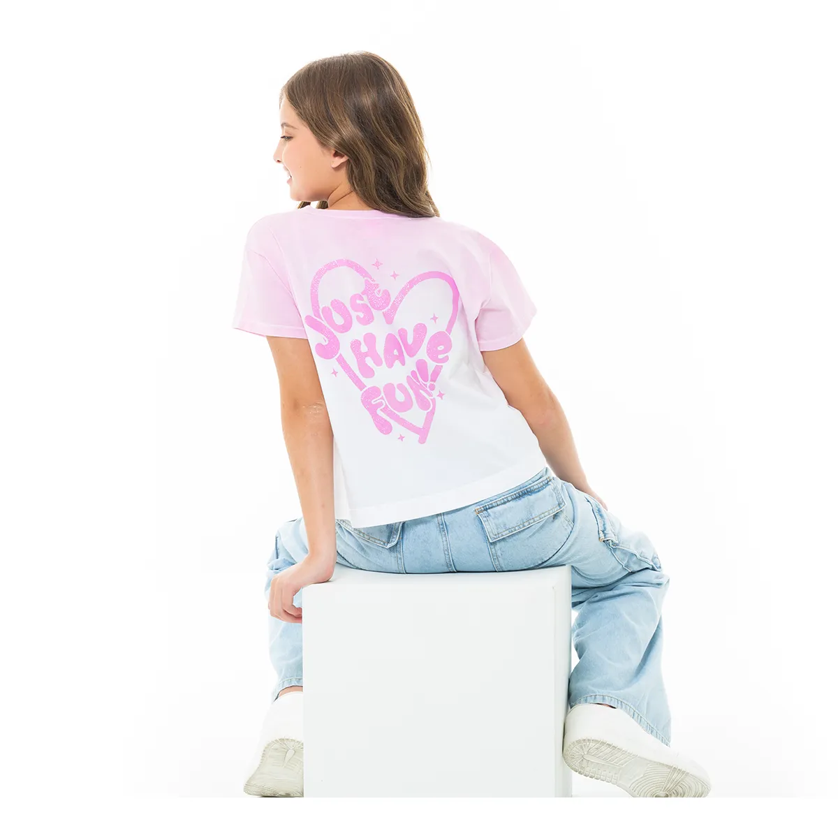 TIE DYE GRAPHIC T-SHIRT FOR GIRLS