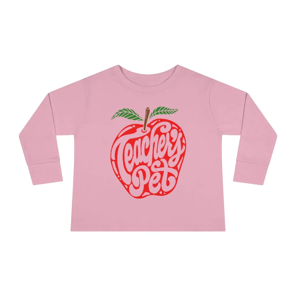 Toddler's Teacher's Pet Long Sleeve T-shirt